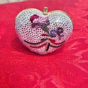 Judith Leiber Spectacular crystal pillbox.  Signed and in perfect condition